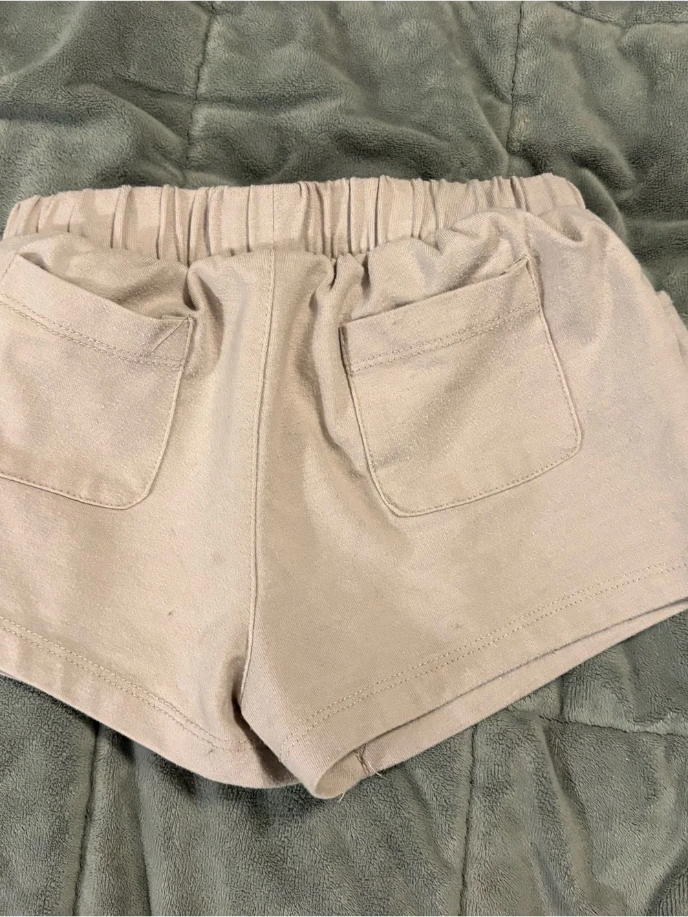 Girl’s Pull-On Jersey Shorts in Light Blush